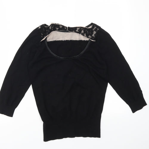 Oasis Womens Black   Basic T-Shirt Size S
