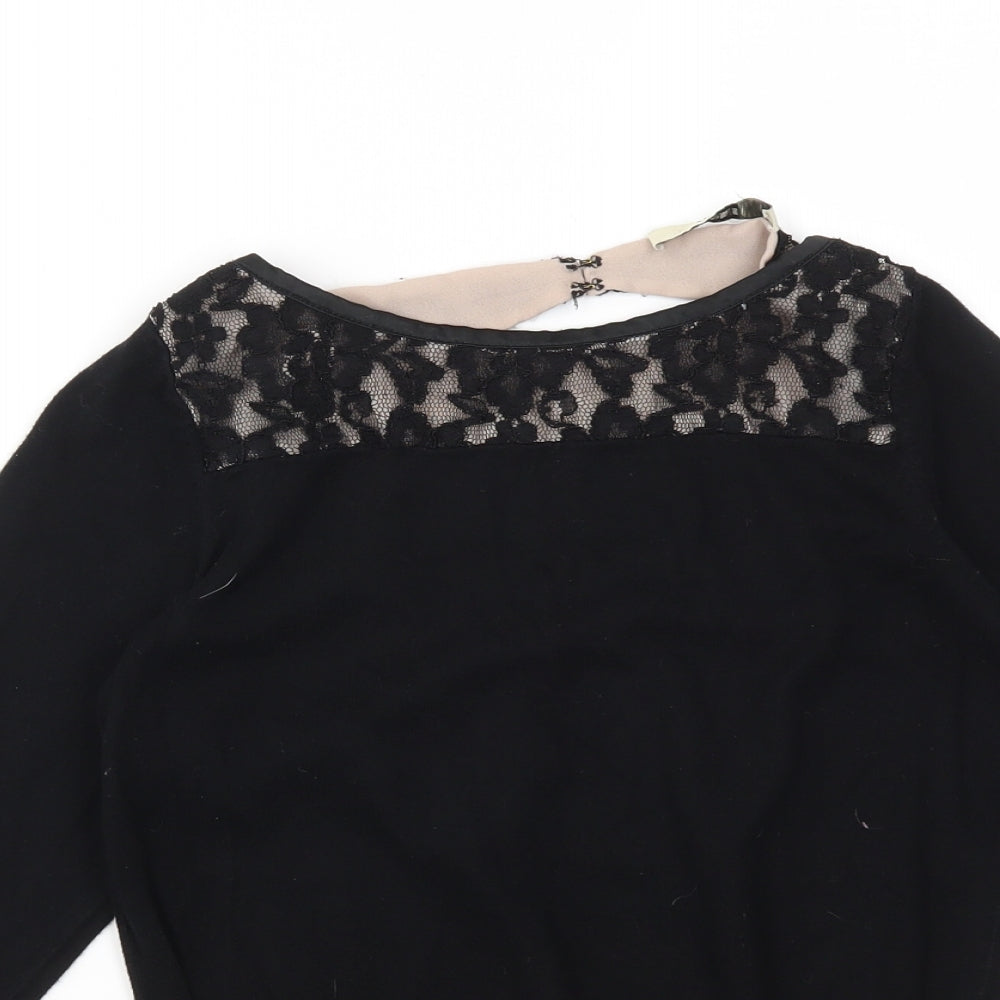 Oasis Womens Black   Basic T-Shirt Size S