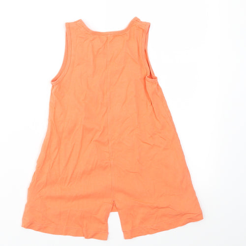 IUPILU Girls Orange   Basic T-Shirt Size 2-3 Years