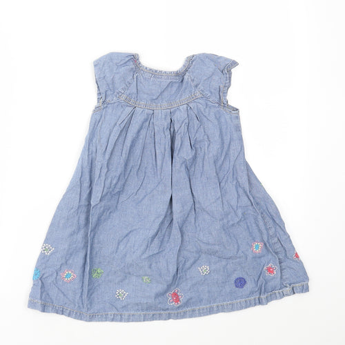 Debenhams Girls Blue   Fit & Flare  Size 2-3 Years