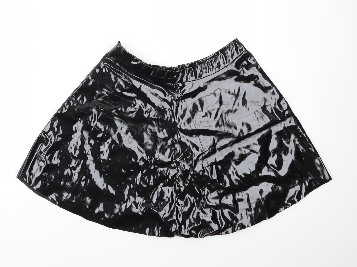 Hearts & Bows Womens Black   Flare Skirt Size 10
