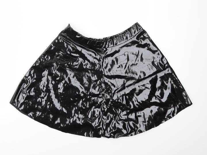Hearts & Bows Womens Black Flare Skirt Size 10