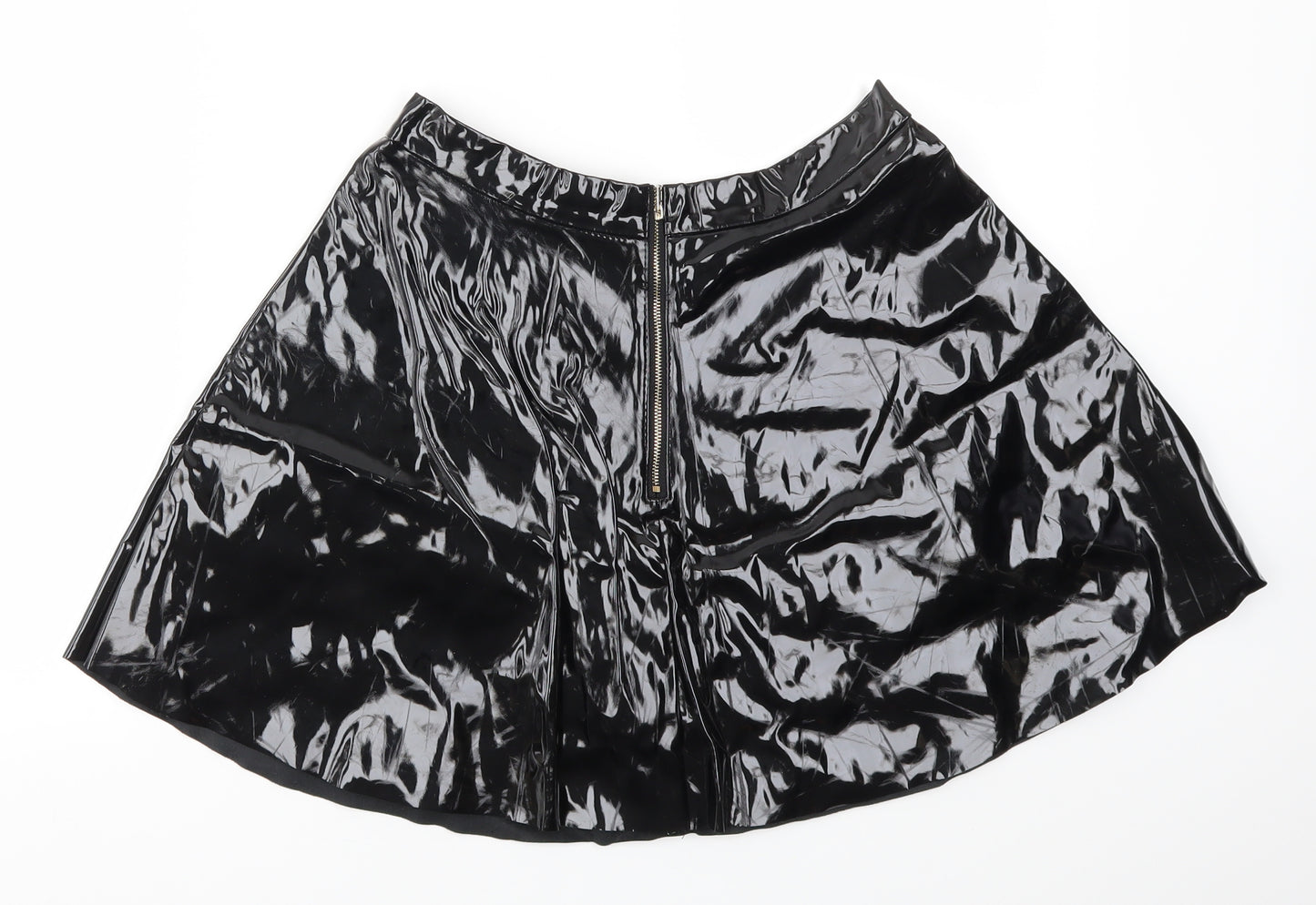 Hearts & Bows Womens Black   Flare Skirt Size 10