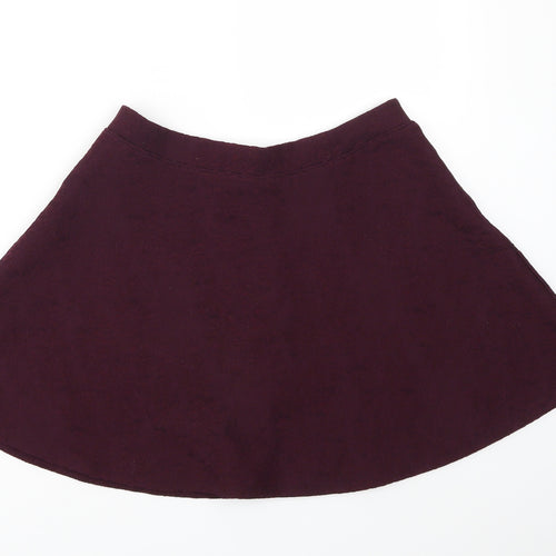 FOREVER 21 Womens Purple   Flare Skirt Size M
