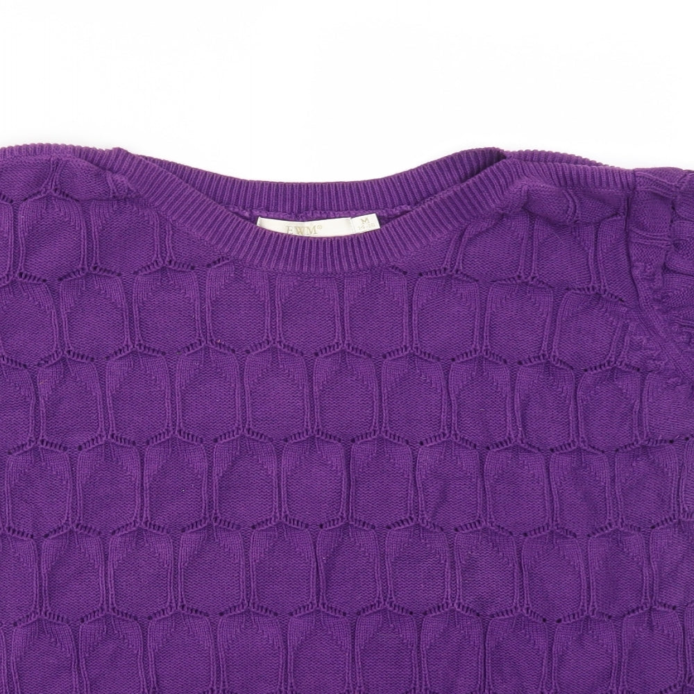 EWM Womens Purple   Basic T-Shirt Size M