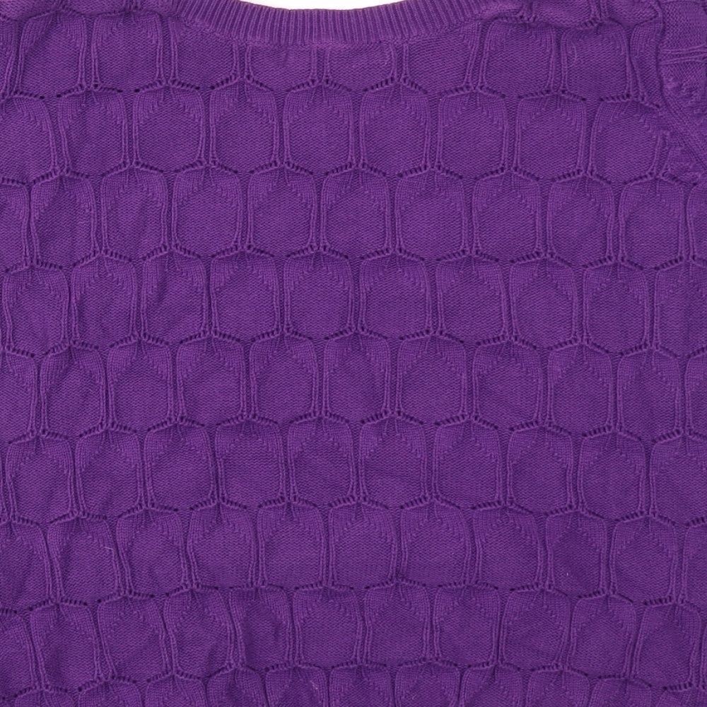EWM Womens Purple   Basic T-Shirt Size M