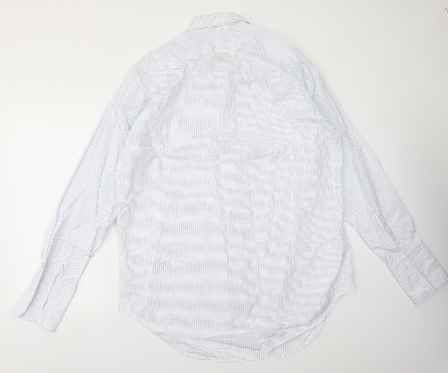 TM LEWIN Mens Blue    Dress Shirt Size 17.5