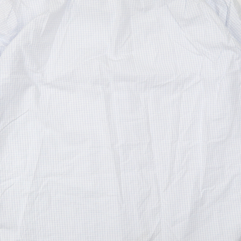 TM LEWIN Mens Blue    Dress Shirt Size 17.5