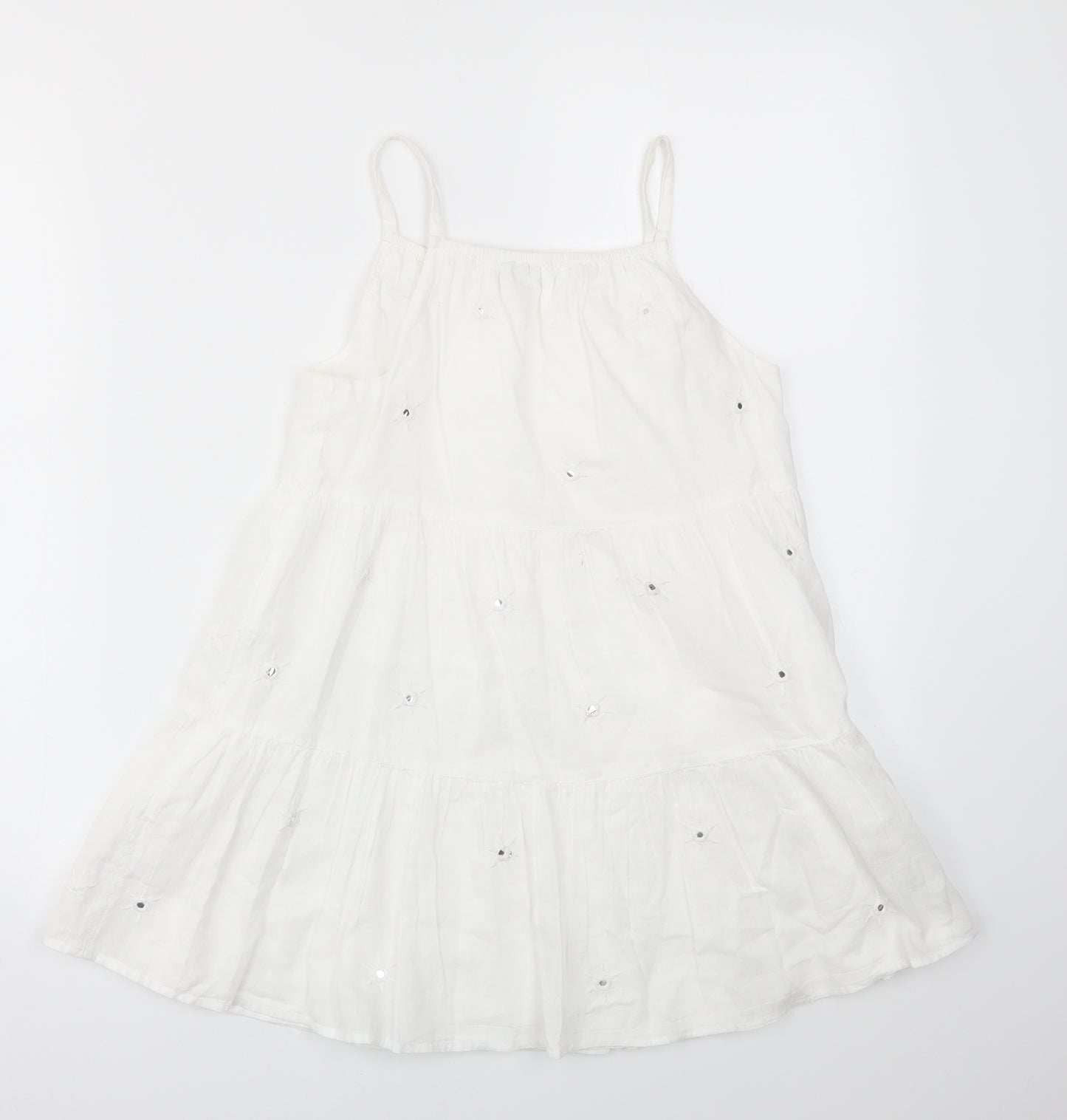 George Girls White   Fit & Flare  Size 10-11 Years