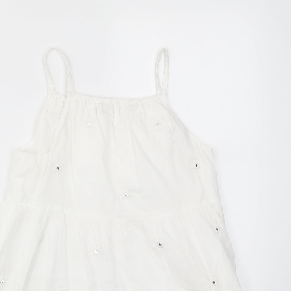 George Girls White   Fit & Flare  Size 10-11 Years