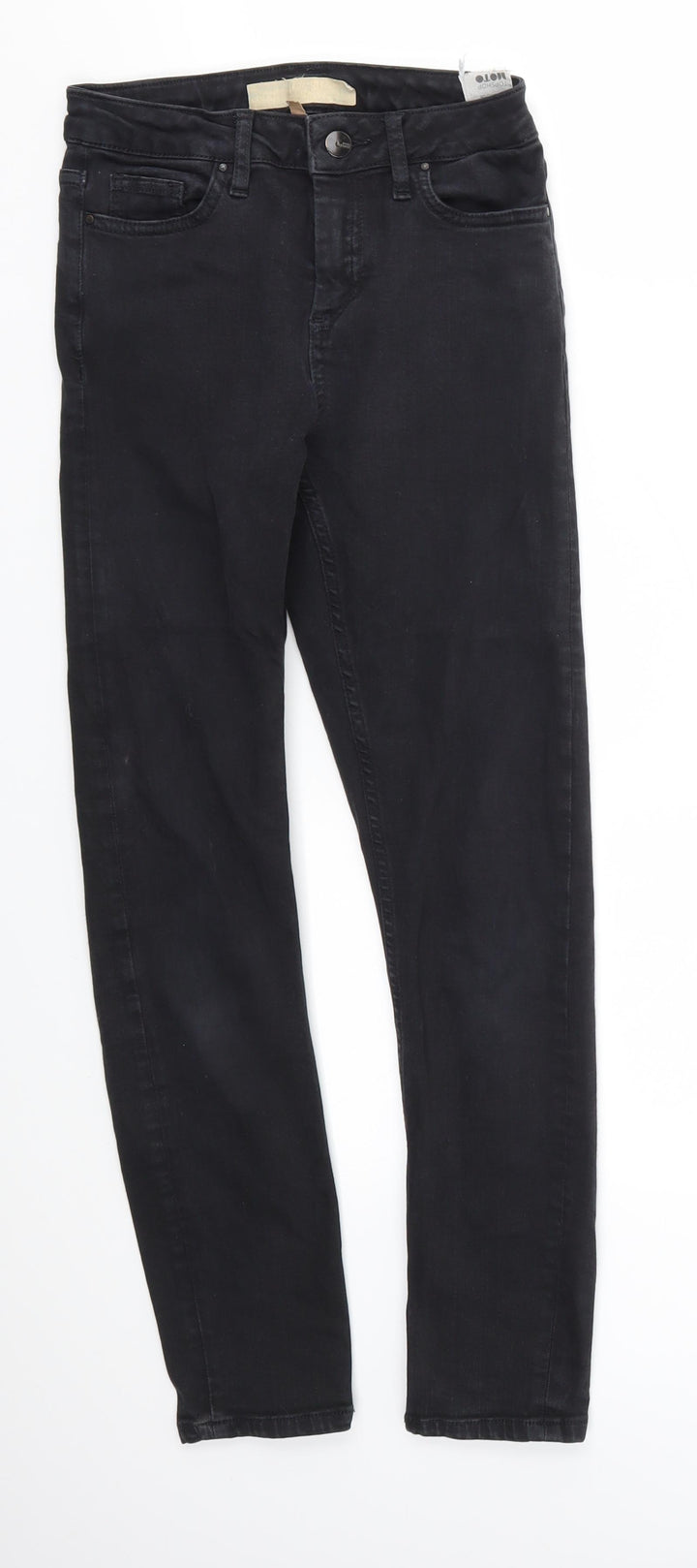 Topshop Womens Black Skinny Jeans Size 25 in L28 in