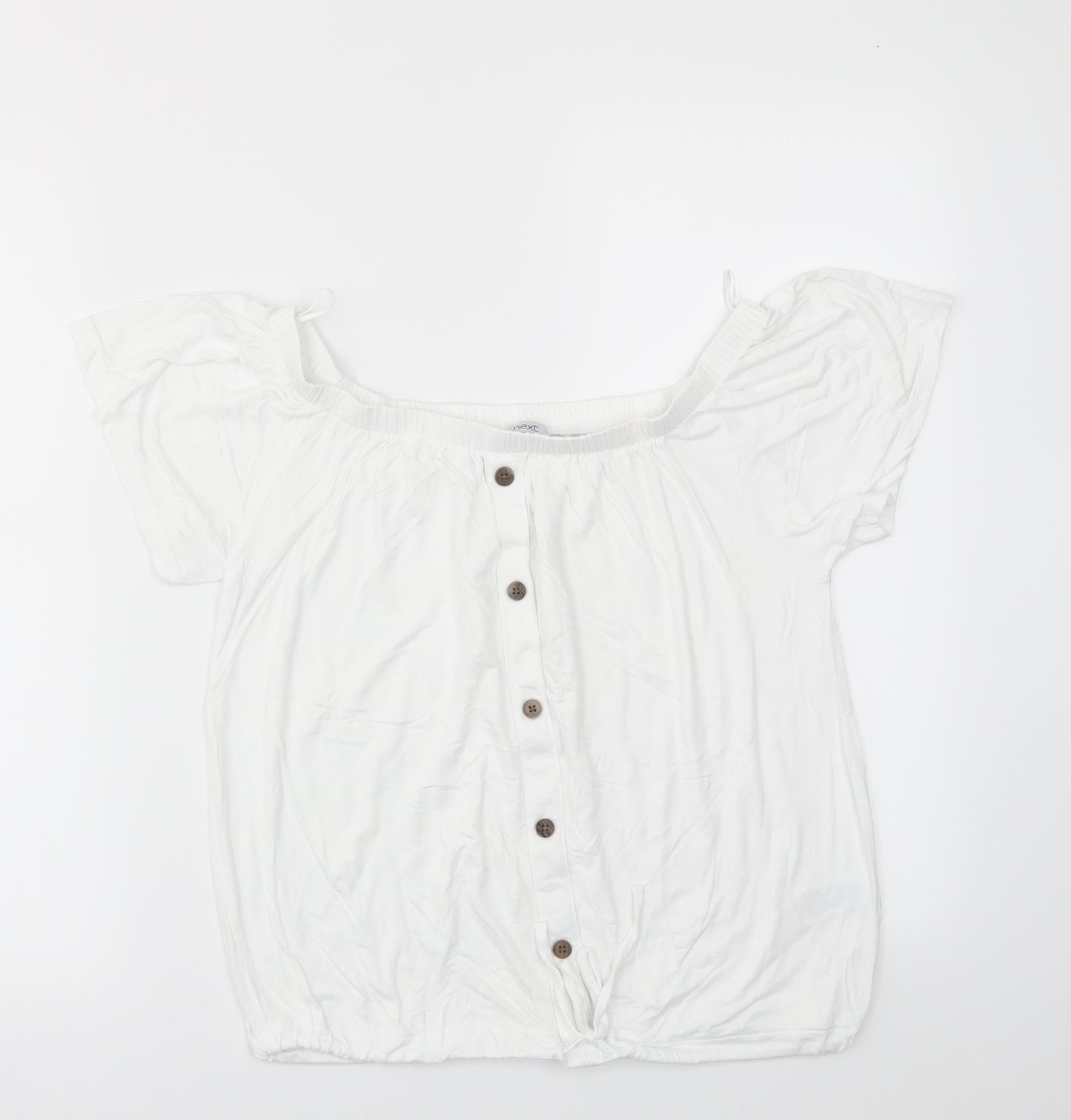 NEXT Womens White   Basic T-Shirt Size 6