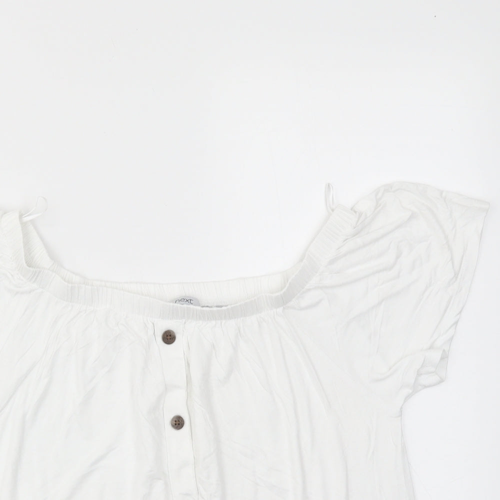 NEXT Womens White   Basic T-Shirt Size 6