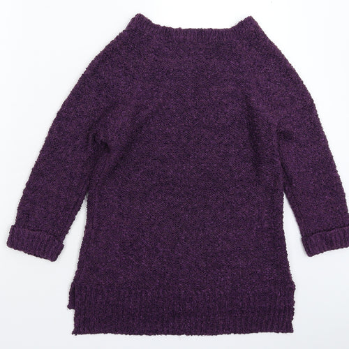 F&F Womens Purple  Knit Pullover Jumper Size 12