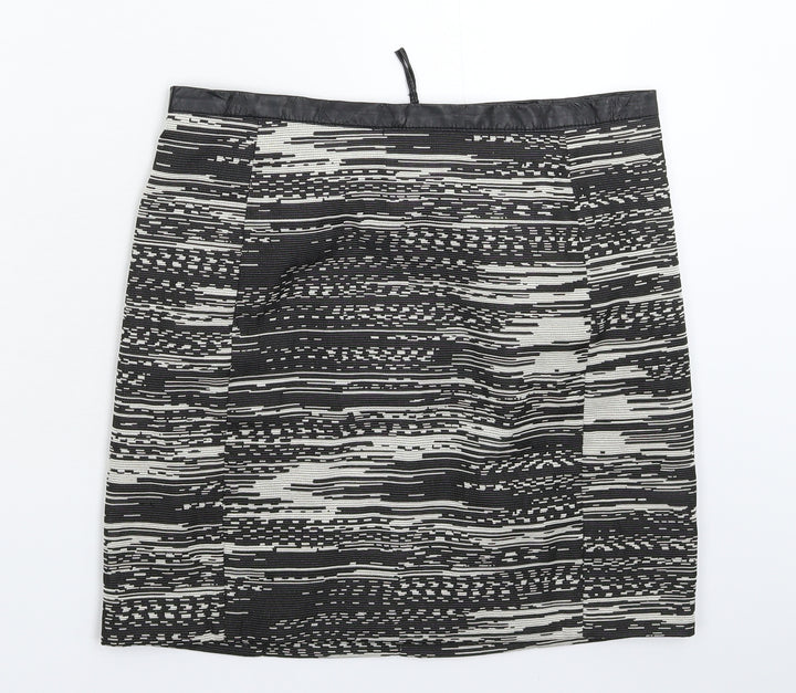 H&M Womens Grey Mini Skirt Size 12