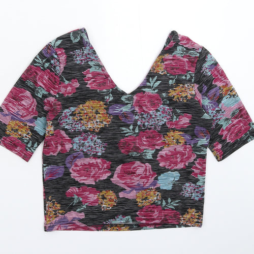 Atmosphere Womens Multicoloured Floral  Basic T-Shirt Size 12