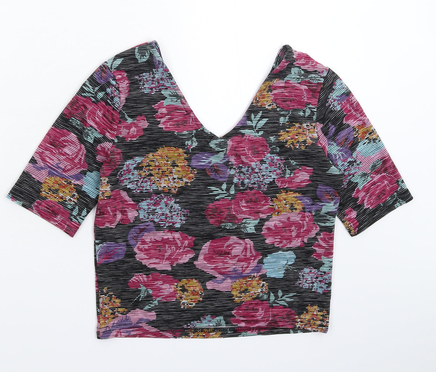 Atmosphere Womens Multicoloured Floral  Basic T-Shirt Size 12