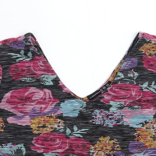 Atmosphere Womens Multicoloured Floral  Basic T-Shirt Size 12