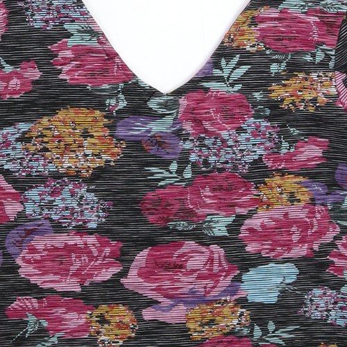 Atmosphere Womens Multicoloured Floral  Basic T-Shirt Size 12