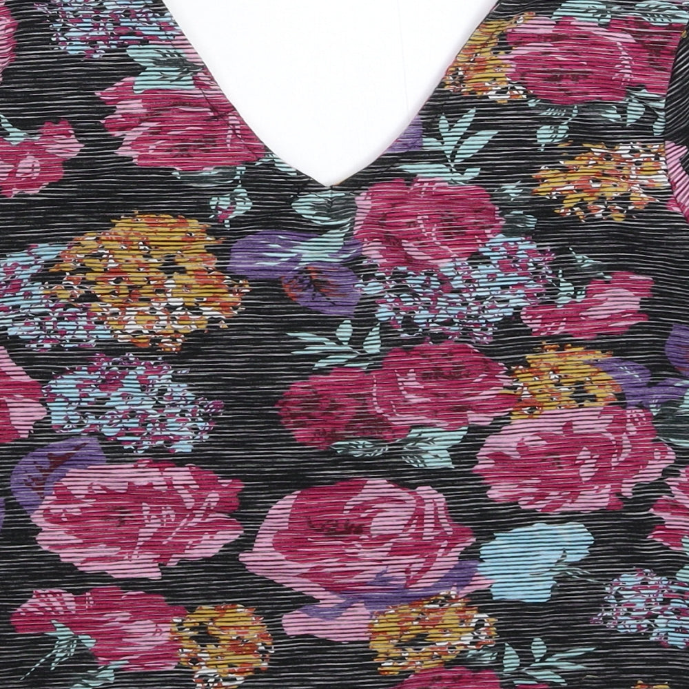 Atmosphere Womens Multicoloured Floral  Basic T-Shirt Size 12