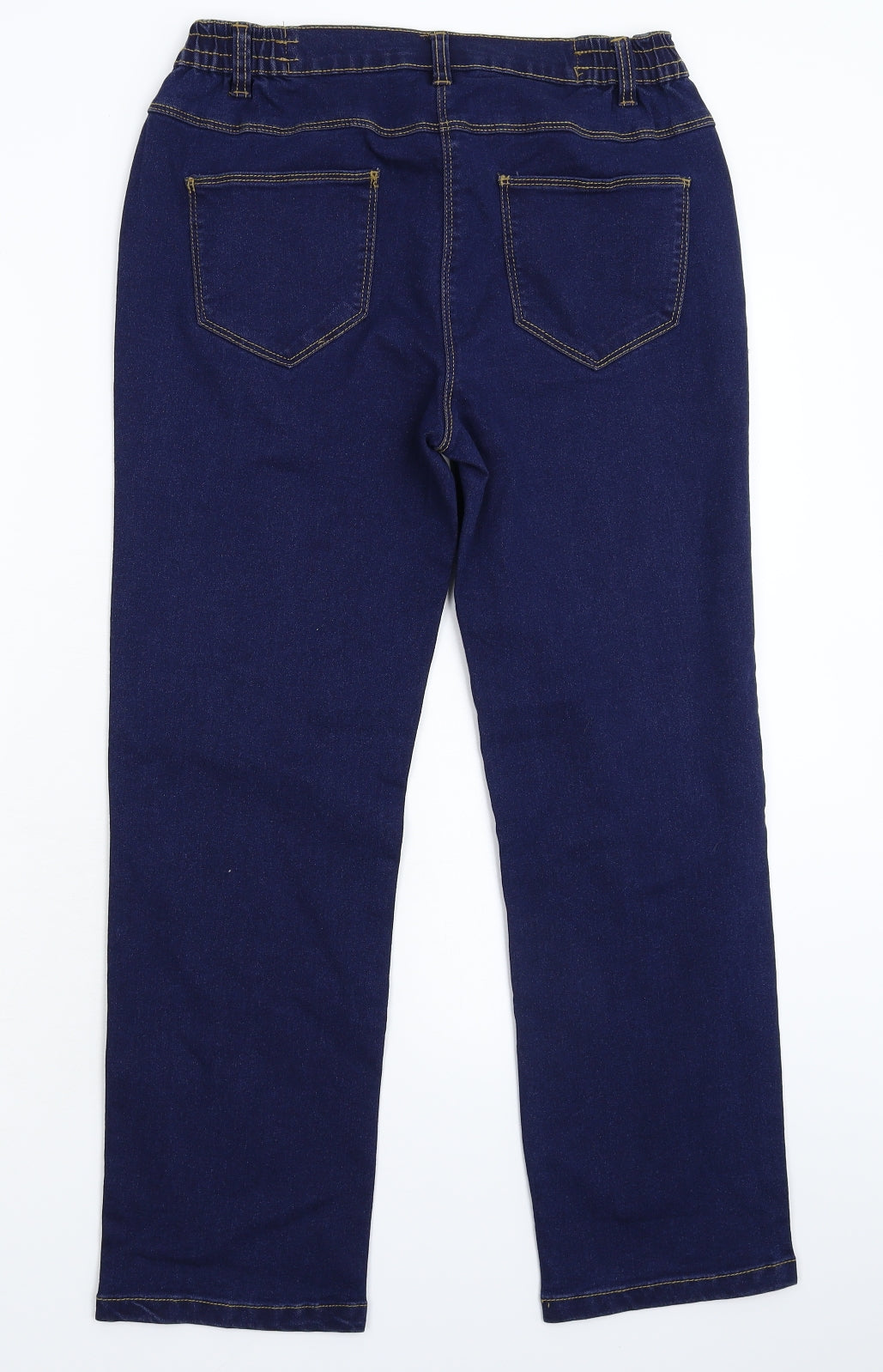 Bonmarché Womens Blue  Denim Straight Jeans Size 12 L26 in