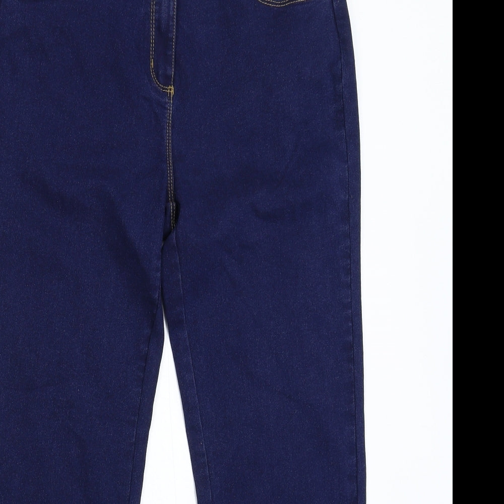 Bonmarché Womens Blue  Denim Straight Jeans Size 12 L26 in