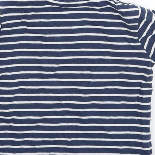 TU Baby Blue Striped  Basic T-Shirt Size 3-6 Months