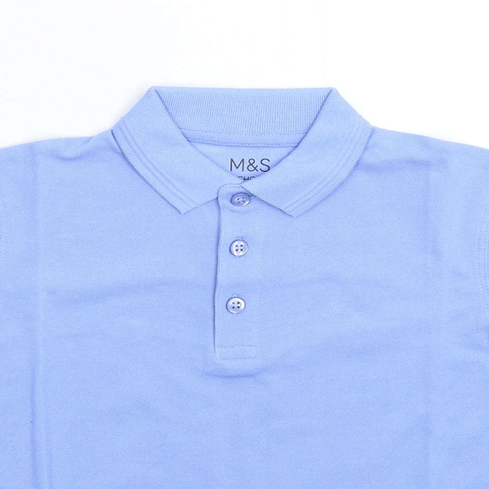 Marks and Spencer Boys Blue   Basic Polo Size 5-6 Years