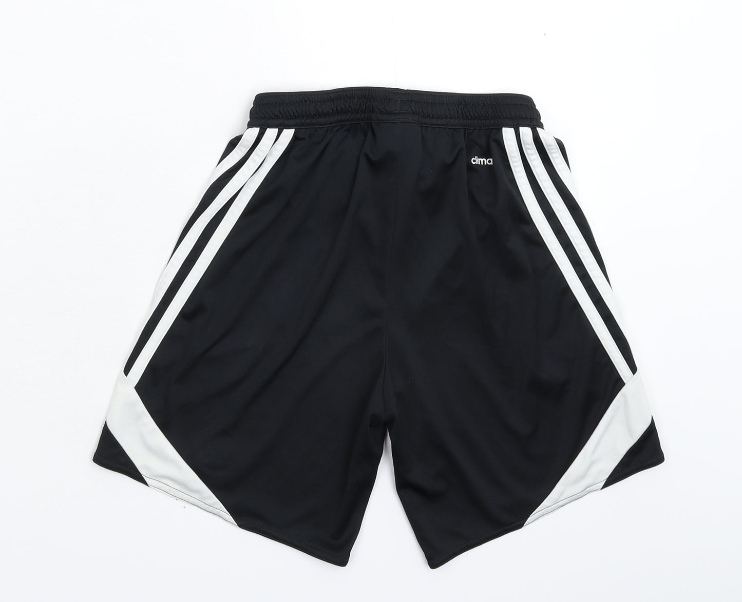 adidas Boys Black Striped  Bermuda Shorts Size 10 Years