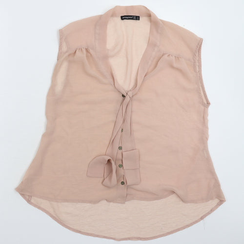 Atmosphere Womens Beige   Basic Button-Up Size 12