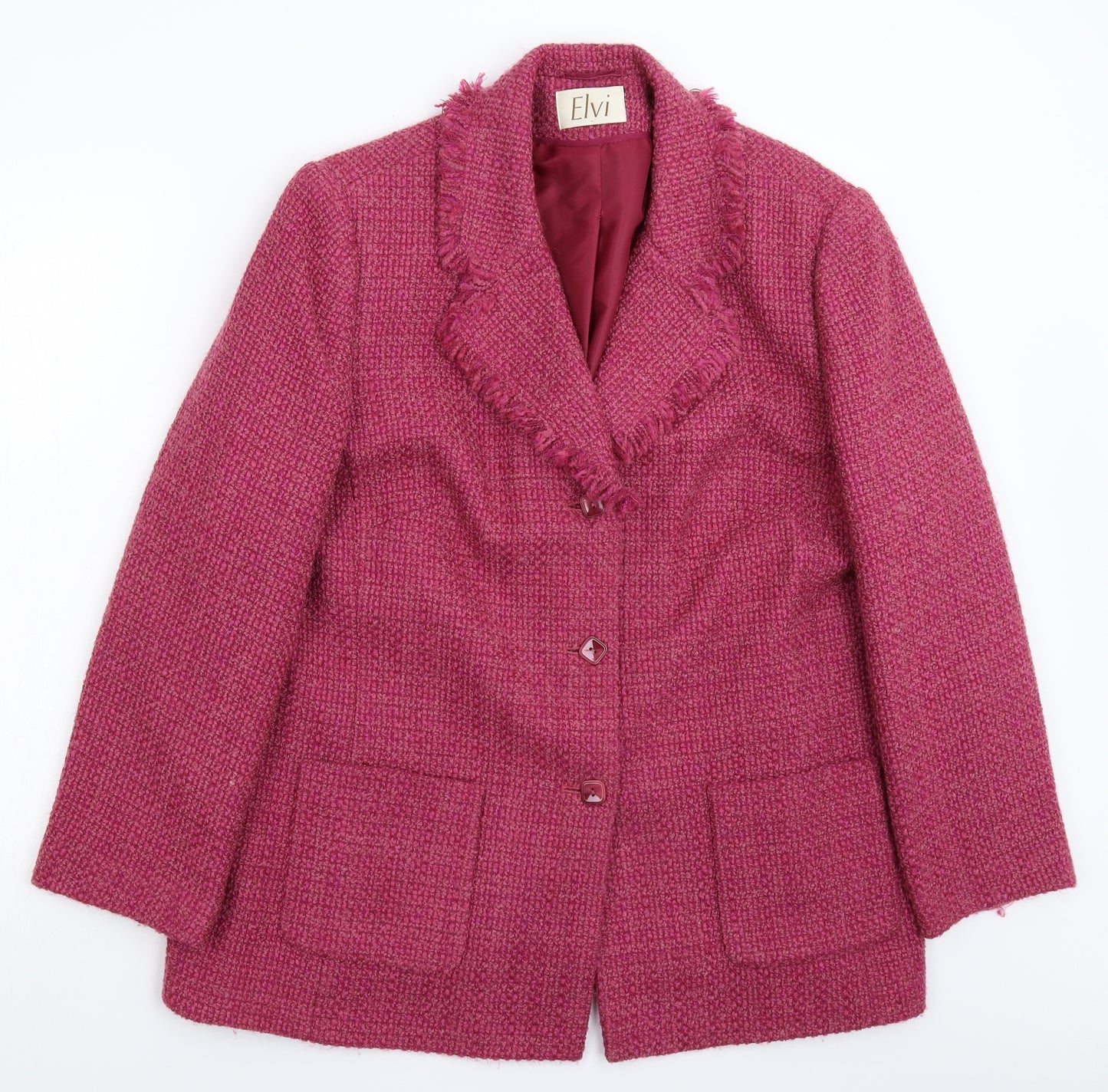 ELVI Womens Pink   Jacket Blazer Size 20