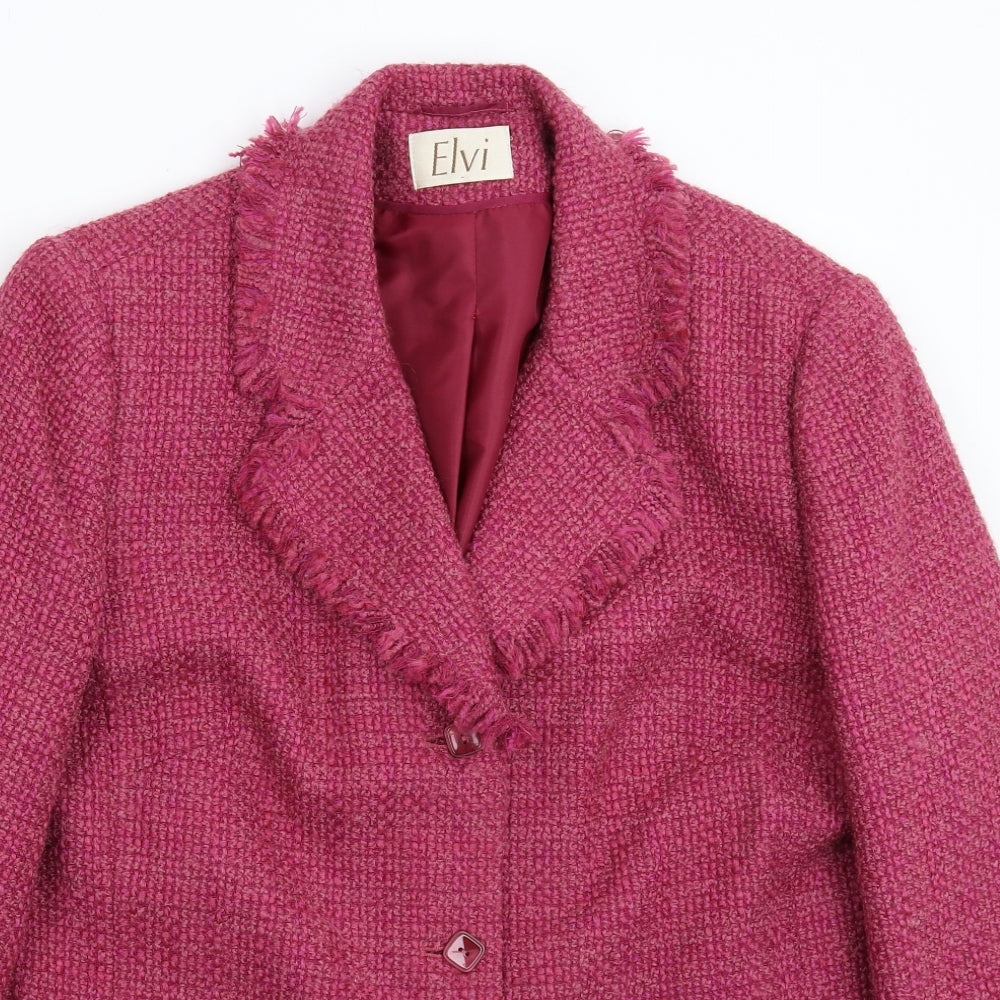ELVI Womens Pink   Jacket Blazer Size 20