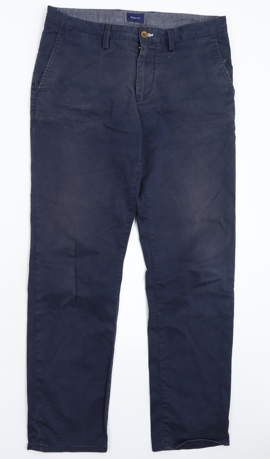 GANT Mens Blue   Chino Trousers Size 32 L32 in