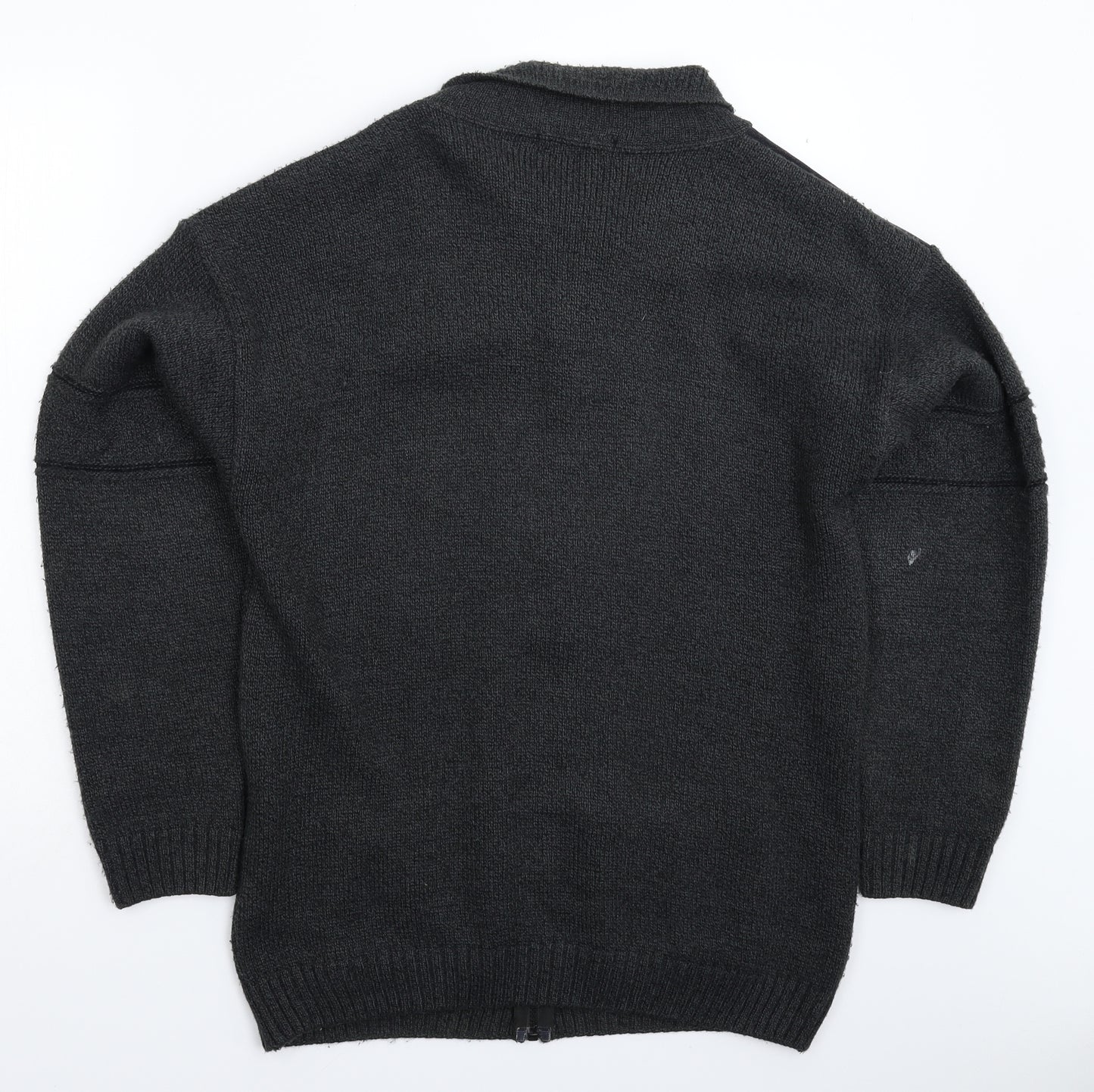 Boohoo Mens Grey  Knit Cardigan Jumper Size S