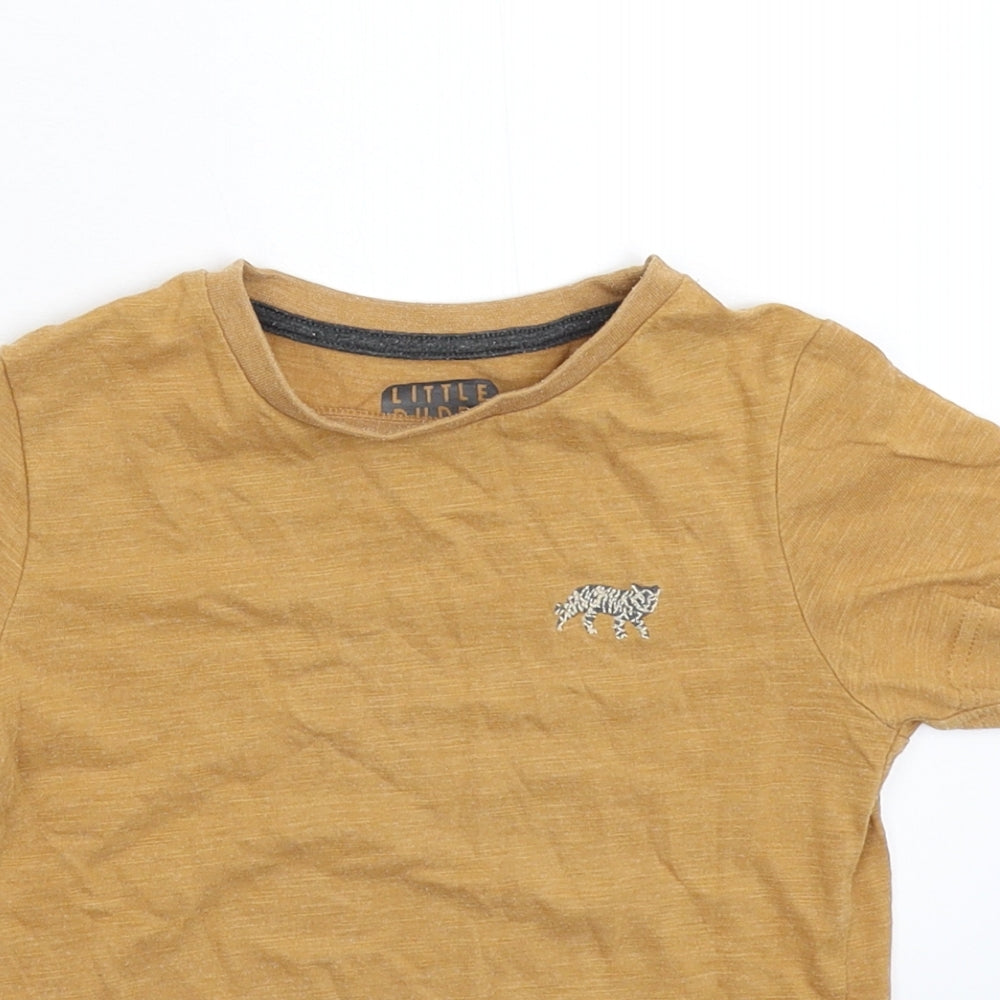 TU Boys Beige   Basic T-Shirt Size 3-4 Years