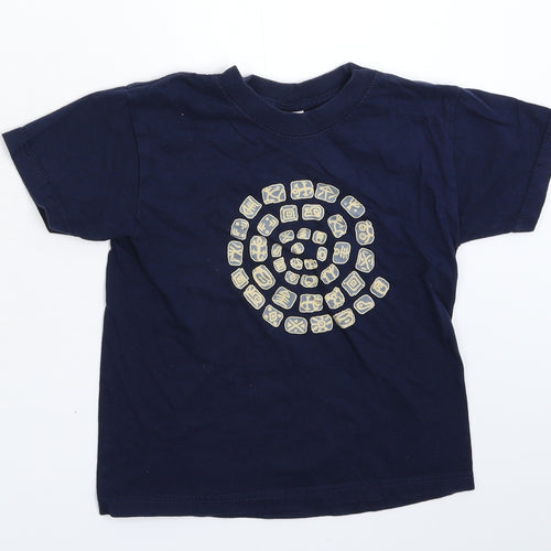 Russell Boys Blue   Basic T-Shirt Size 5-6 Years