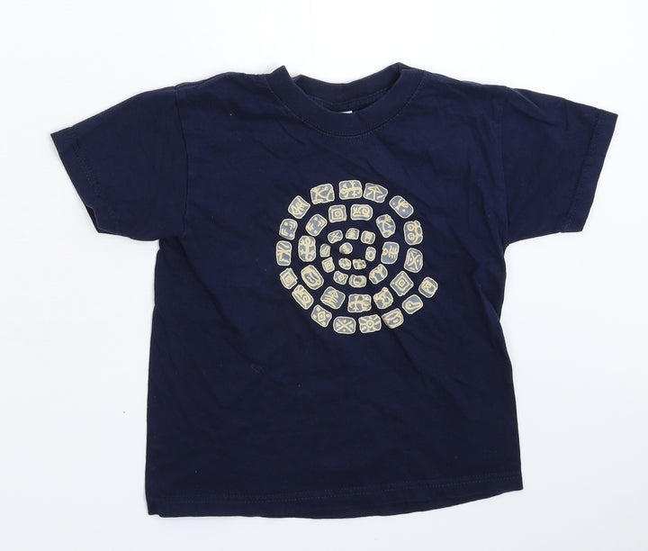 Russell Boys Blue   Basic T-Shirt Size 5-6 Years
