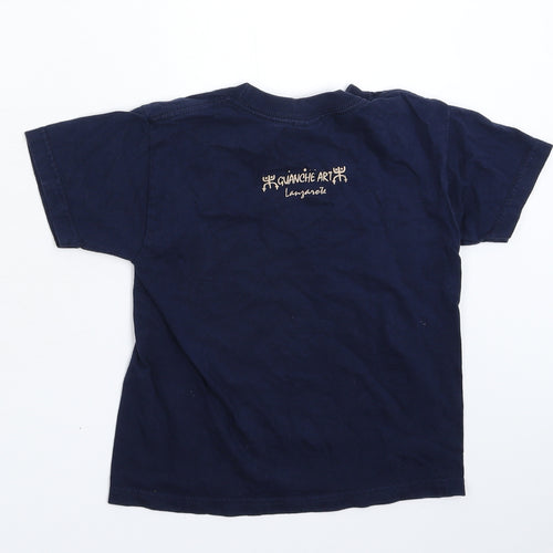 Russell Boys Blue   Basic T-Shirt Size 5-6 Years