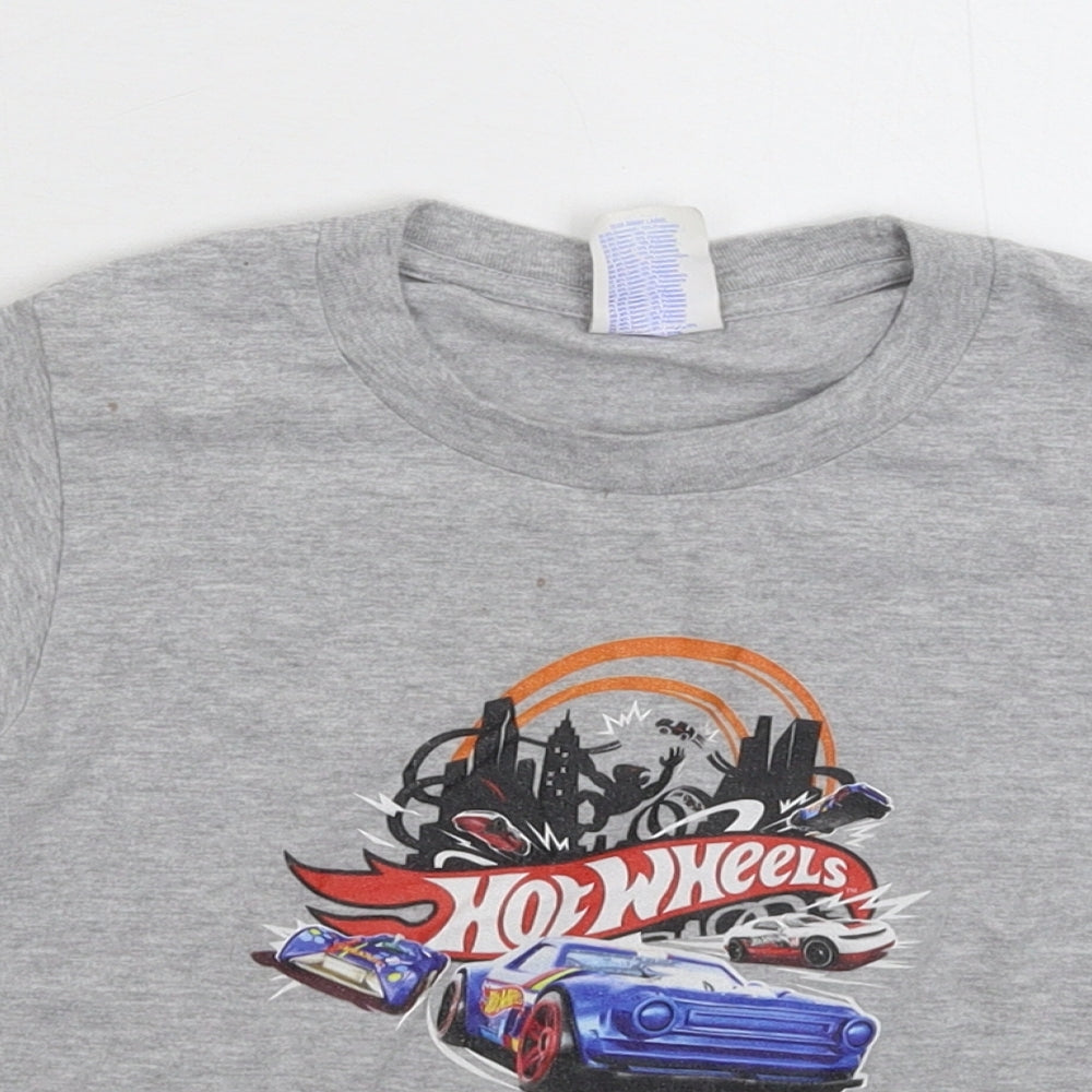 Gildan Boys Grey   Basic T-Shirt Size 5-6 Years