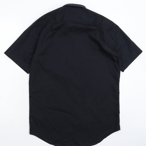 Marks and Spencer Mens Black    Dress Shirt Size 15