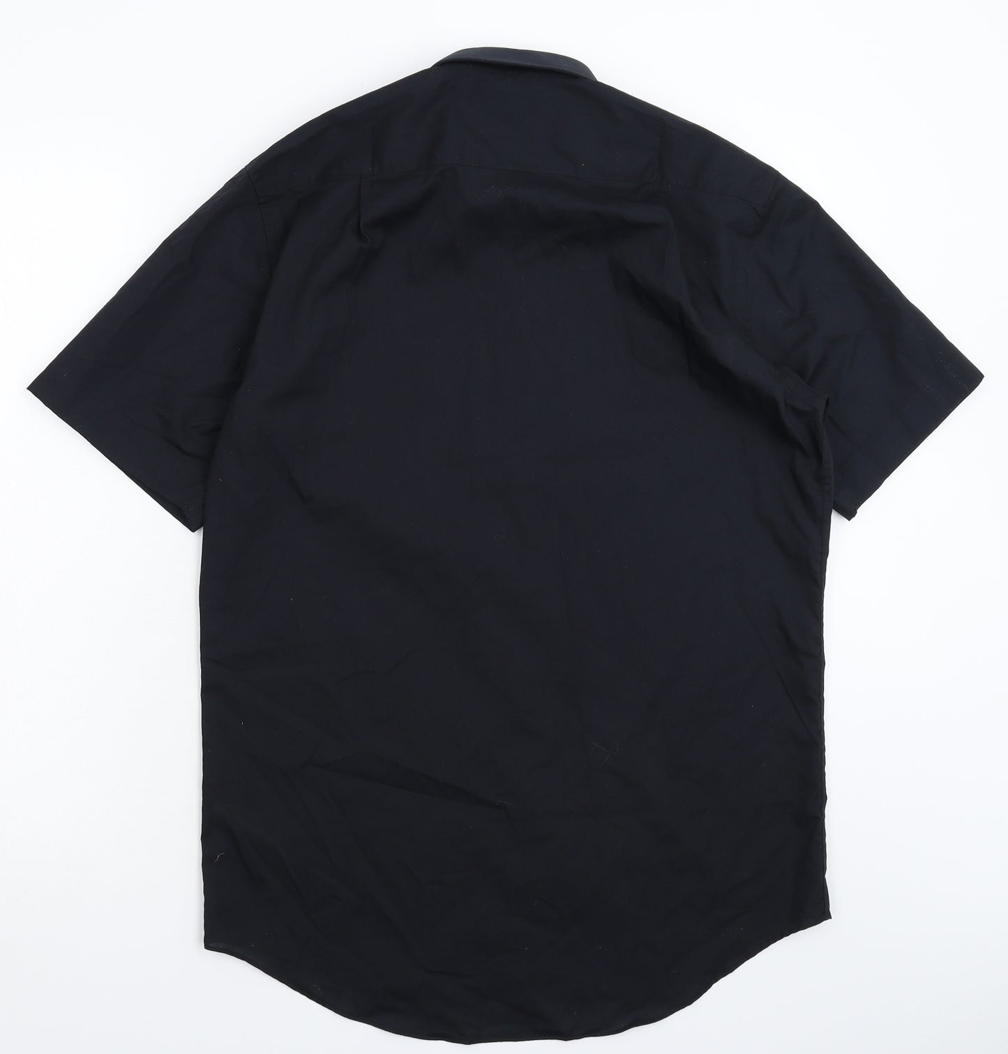 Marks and Spencer Mens Black    Dress Shirt Size 15