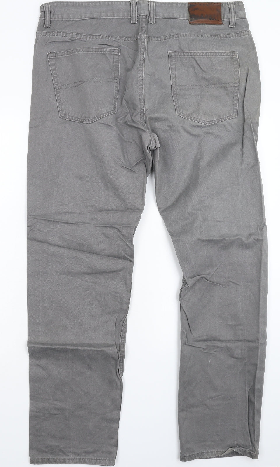 Louis Feraud Mens Grey  Denim Straight Jeans Size 38 L32 in