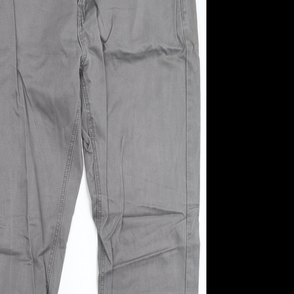 Louis Feraud Mens Grey  Denim Straight Jeans Size 38 L32 in