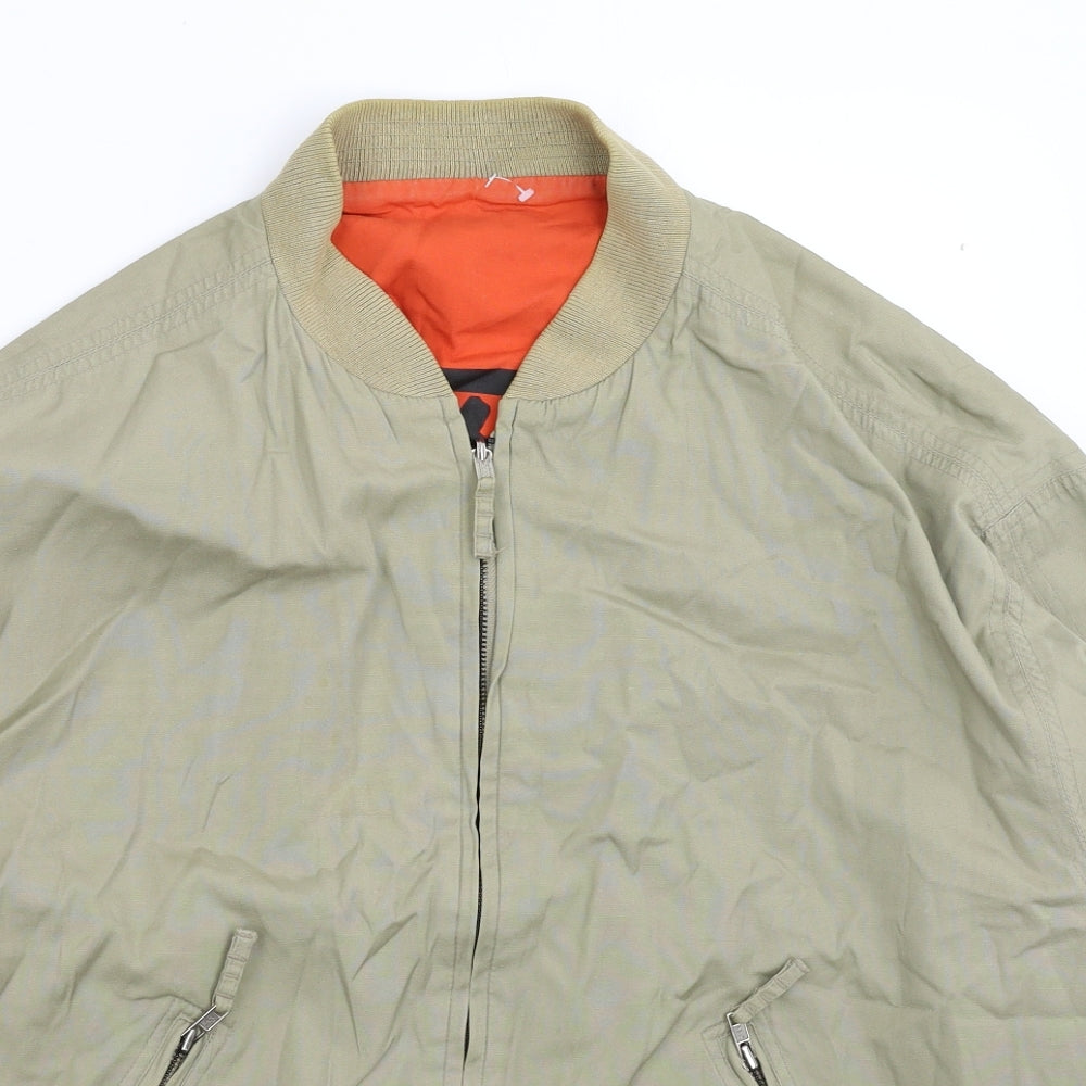 NEXT Mens Green   Bomber Jacket Jacket Size L