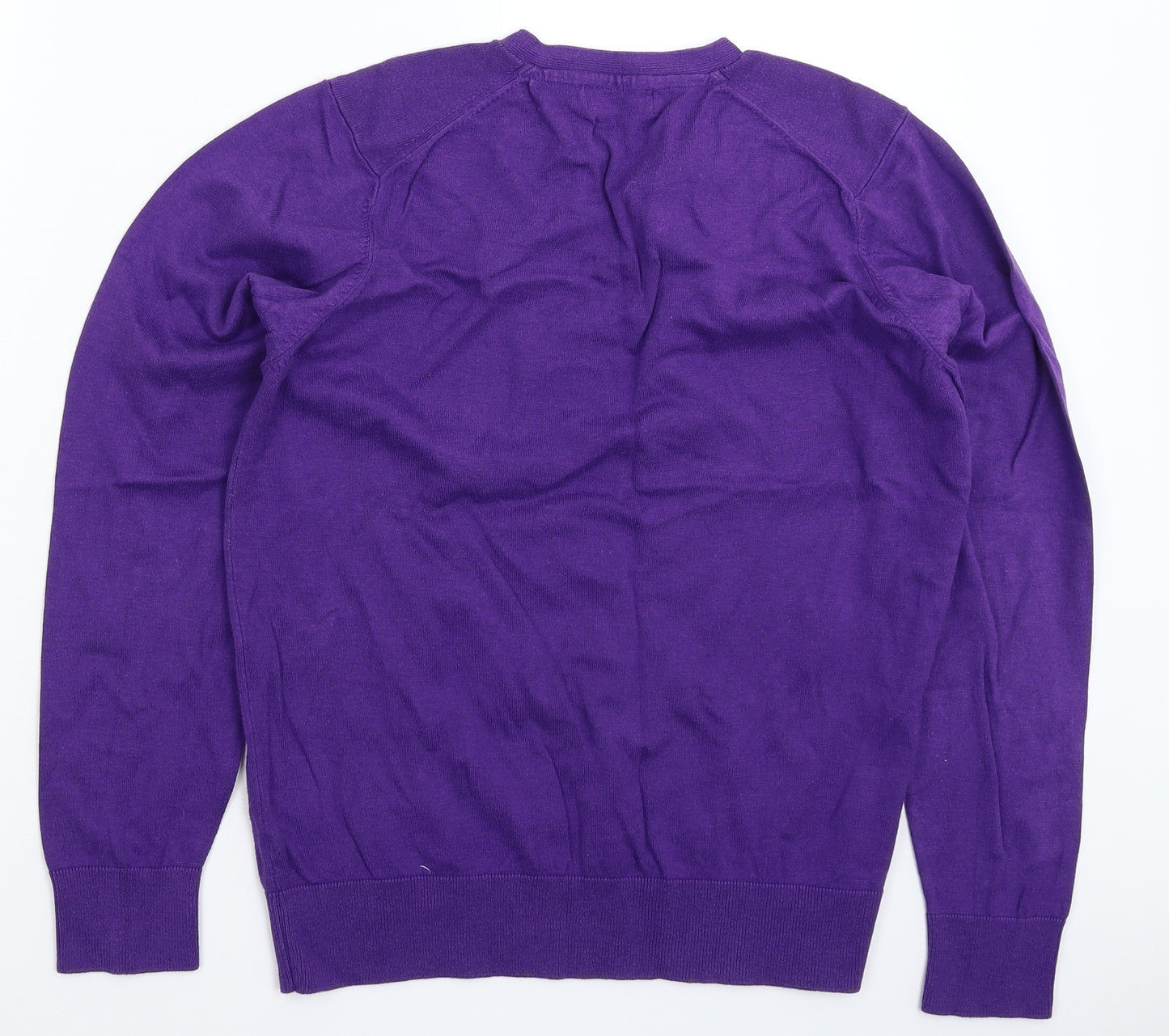 Autograph Mens Purple  Knit Pullover Jumper Size M