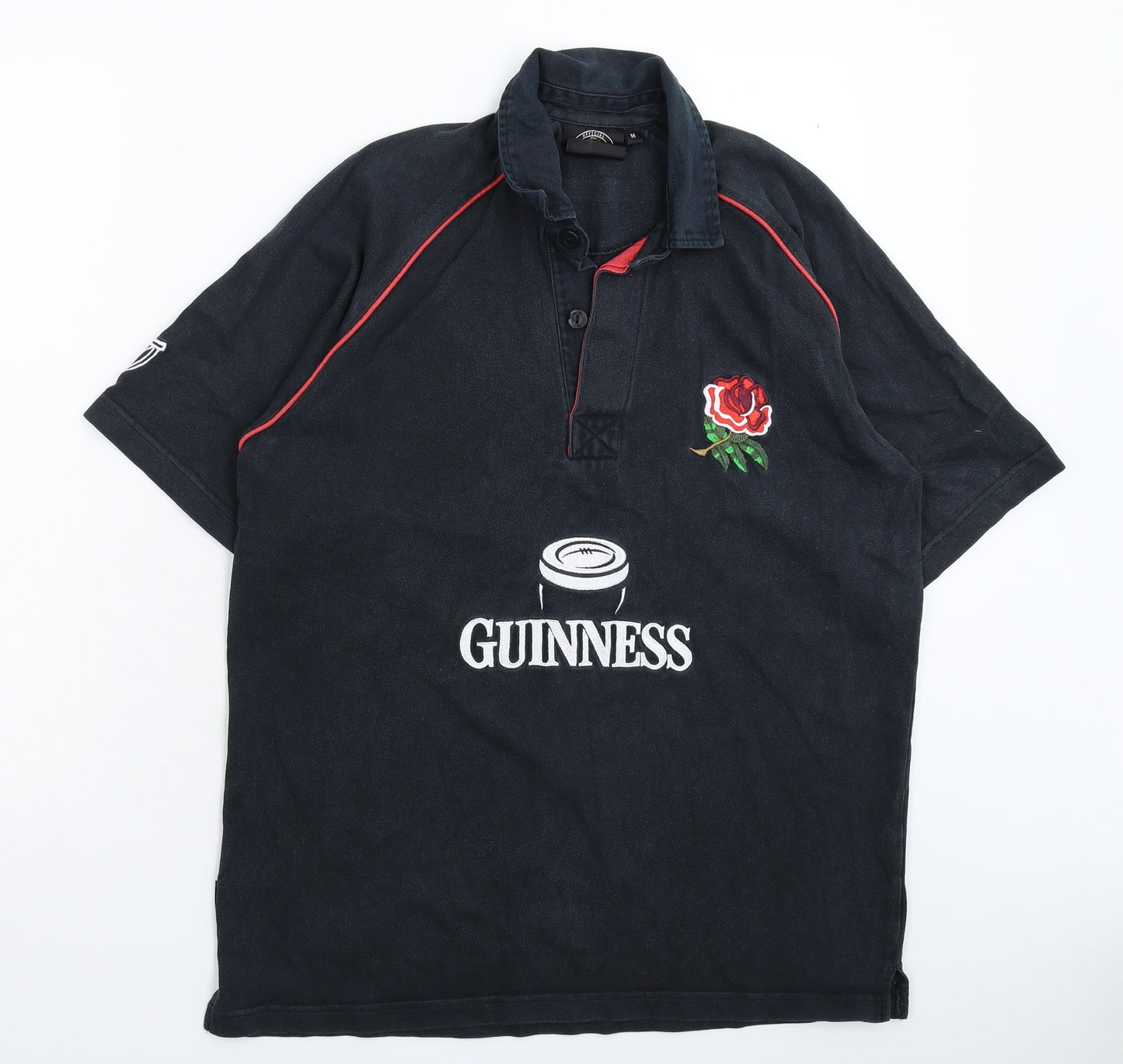 Guinness Mens Black    Polo Size M  - England