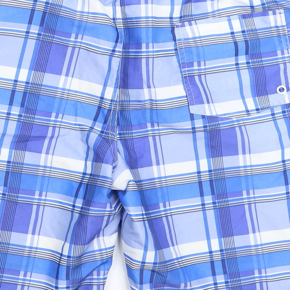 Cedar Wood State Mens Blue Check  Bermuda Shorts Size M