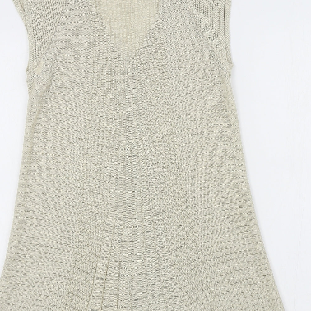 M&S Womens Beige   Cardigan Jumper Size 16