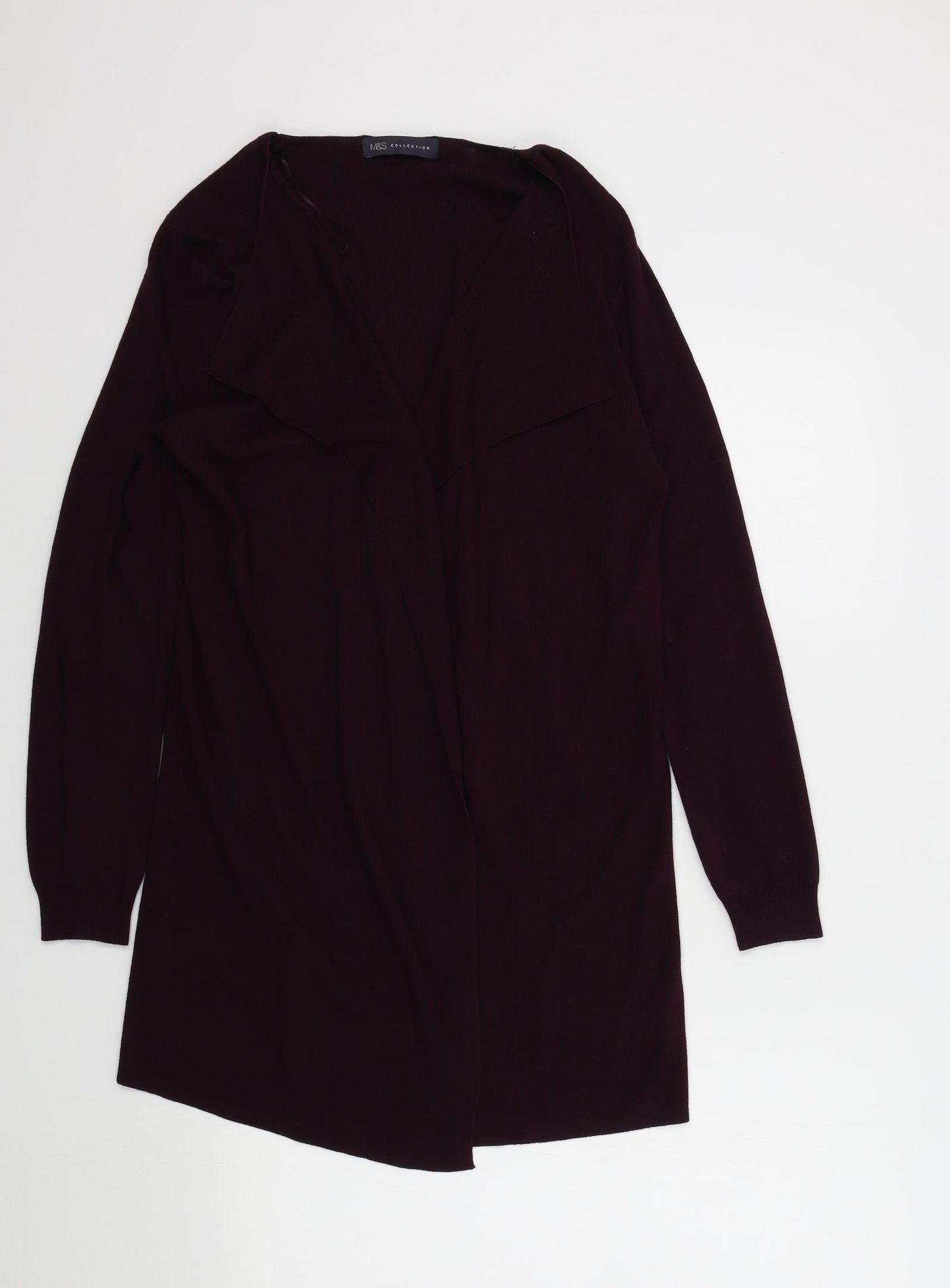 M&S Womens Purple   Cardigan Jumper Size M