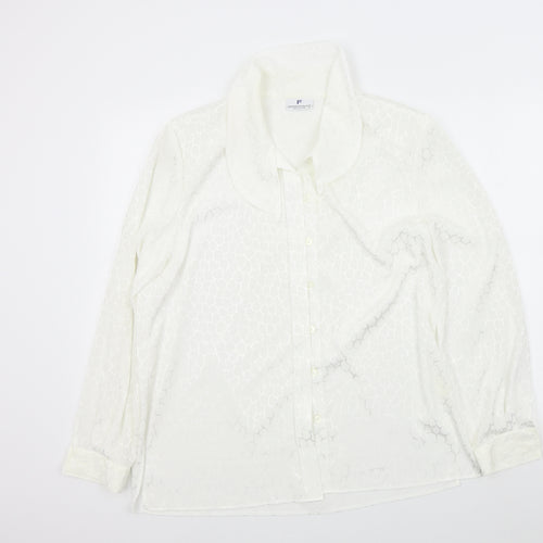 frankenwalder Womens White   Basic Button-Up Size 42